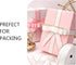 VIVIQUEN White Double Faced Satin Ribbon with Gold Edge, 1” x 25 Yards for Gift Wrapping & Floral Arrangement