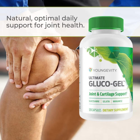 Youngevity Ultimate Gluco-Gel for Joints, 120 Capsules, Contains Glucosamine & Manganese