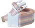 NYOrtho Adjustable Plastic Buckle Gait Belt, 72" Machine Washable Durable Material, Latex Free, Pastel