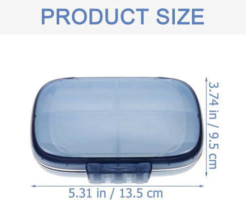 Ipetboom 7-Compartment Portable Weekly Pill Organizer, Waterproof Medicine Case, Large Capacity Travel Medicine Holder