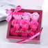 Hedume 4 Boxes Floral Scented Bath Soap - 36 Pcs Rose Flower Petals in Gift Box for Special Occasions
