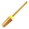 Safety Tapered Nail Drill Bits, Titanium Coating Rounded Top Manicure Carbide Bit for Electric Drills