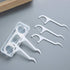 100 Pcs Disposable Dental Floss Sticks, Teeth Cleaner Oral Care with Portable Plastic Case
