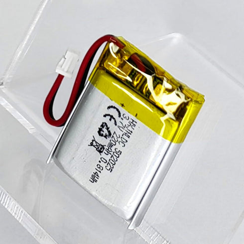 HXJNLDC 3.7V 220mAh 502025 3.7-5V 2-Wire DC Rechargeable Lithium Polymer Battery, Suitable for DIY Electronic Products