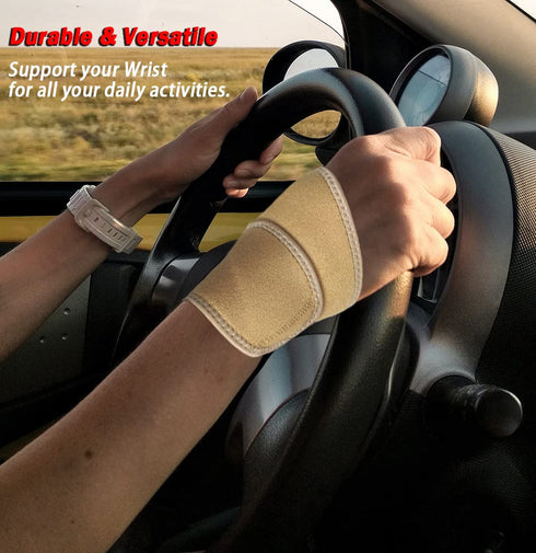 NuCamper Wrist Brace - Carpal Tunnel for Men Women, Lightweight Adjustable Support for Pain Relief