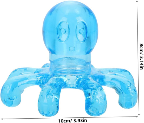 rosenice 4X3.9X3.1 Inch Octopus Head Massager Handheld Scalp Massager for Relaxation and Lymphatic Massage Compact