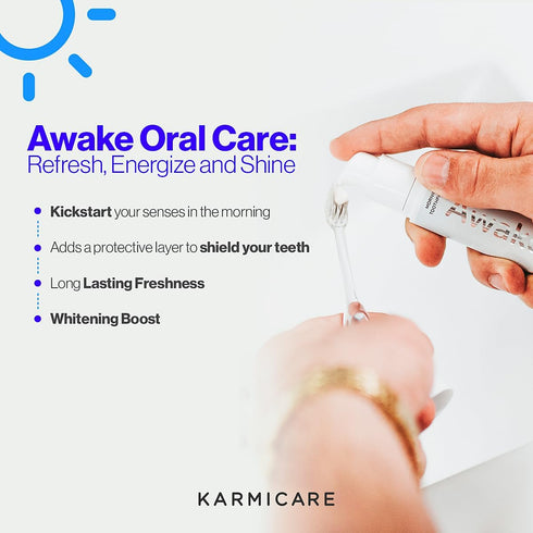 Awake Nano Hydroxyapatite Toothpaste with Xylitol, Bentonite - Zero Sensitivity, Whitening, Fresh Breath, Fluoride &