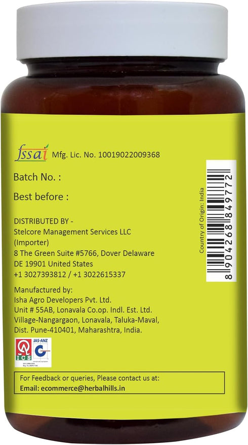 HERBAL HILLS Alfalfa Tablets | 120 Count | Natural Green Superfoods | Source of Vitamin A