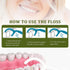 150 Count Dental Flossers, Individually Wrapped Floss Picks for Travel and Oral Care