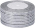 Molshine 125yard(5rolls) Silver Organza Ribbons Shimmer Sheer Thin Glitter Ribbon for DIY,Crafts,Gift Wrapping,Christmas Decorative Width:6mm(1/4inch)