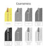 Safety Tapered Nail Drill Bits, Titanium Coating Rounded Top Manicure Carbide Bit for Electric Drills