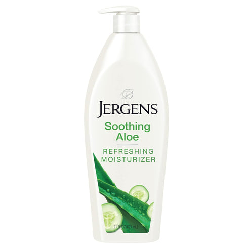 Jergens Soothing Aloe Refreshing Body Lotion - Aloe Vera Body and Hand Moisturizer, 21 Fl Oz
