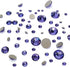 Tanzanite (539) 144 pcs Swarovski 2058/2088 Crystal Flatbacks Purple Violet Rhinestones Nail Art Mixed Sizes