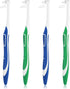 4 Pcs Tuft Toothbrush Set, Tufted Brush, Interspace Toothbrushes for Detail Cleaning (2 Blue + 2 Green)