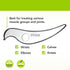 STICKON Stainless Steel Gua Sha Scraping Massage Tool - IASTM Tools Great Soft Tissue Mobilization Tool (B1 Shape)