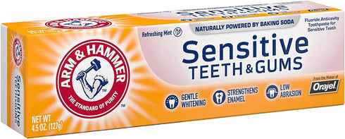 HAMMER 4.5 oz (Pack 4) ARM & Sensitive Teeth & Gums Toothpaste