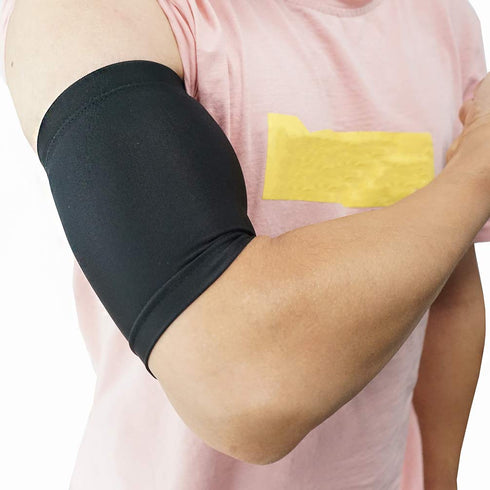 Luwint Thin and Light Upper Arm Sleeve - Biceps/Triceps Tendon Brace Support for Workout, Cycle, Basketball,