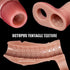 Linsetoy 6.7'' Girth Thick Realistic Penis Sleeve Cock Sleeve,Cock Ring Penis Extender Ultra-Soft Silicone Cock Sleeve