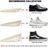 Ailaka 2 Pairs Gel Height Increase Insole, Invisible Heel Lift Inserts, Elastic Shock Absorption Pads, 3 Heights for
