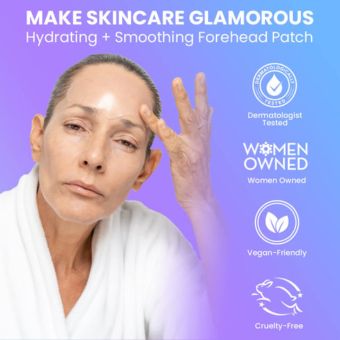 MISS SPA Forehead Silicone Anti-Wrinkle Patch - Reusable Hydrating Patches, Dermatologist Tested