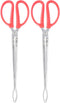 YARDWE 2pcs Stainless Steel Trash Tongs, Scissor Tongs for Grill Camping Fire Pit Tool, Heavy Briquetting
