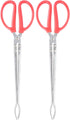 YARDWE 2pcs Stainless Steel Trash Tongs, Scissor Tongs for Grill Camping Fire Pit Tool, Heavy Briquetting