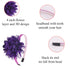 XIMA Headbands for Girls, Chiffon Flower Hairbands with Teeth, Pack of 15 Hair Accessories for Kids