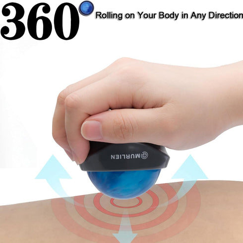 Massage Roller Ball, Tight and Sore Muscles Relief, Manual Massager, Alleviating Shoulder, Arms, Back, Legs, Calves