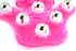 SAMYO 9 360-degree-roller Palm Shaped Massage Glove Body Massager with Metal Roller Ball Beauty Body Care (Pink)