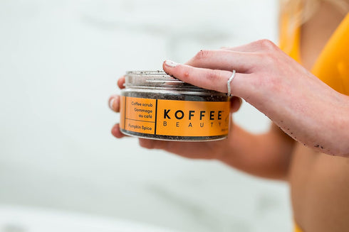 Pumpkin Spice Coffee Scrub - Exfoliating Body and Face Scrub for Naturally Radiant Skin - 4 Oz