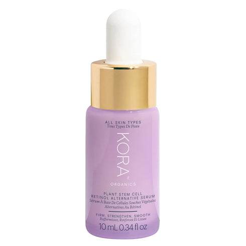 KORA Organics Plant Stem Cell Retinol Alternative Serum, Firming Face Serum, Travel Size Anti-Aging Serum, 0.34 fl oz