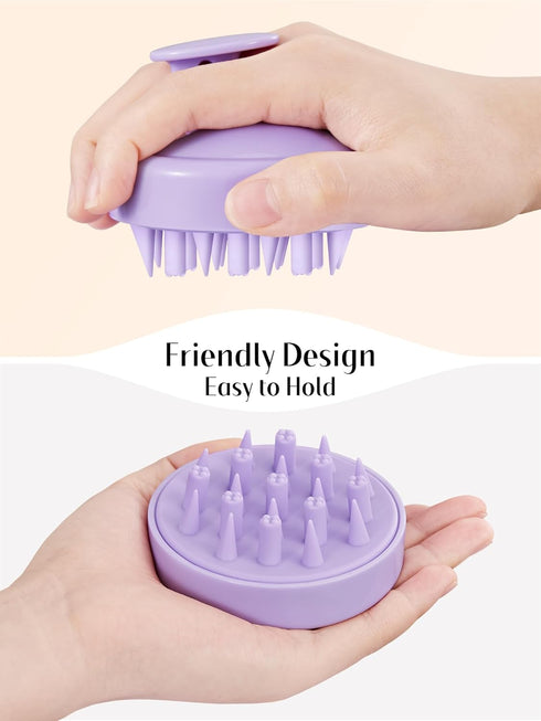 HEETA Updated Hair Shampoo Brush, Scalp Massager with Soft Silicone Bristles, Hair Care Tool for Women Men Kids,