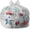 Aluf Plastics 45 Gallon 0.9 MIL Clear Garbage Bags, 36" x 47", Pack of 100