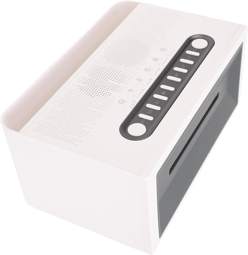 RASTKY 7 200ML Color Aromatherapy Essential Oil Diffuser Quiet Humidifier Speaker White Noise Machine for Bedroom, ABS