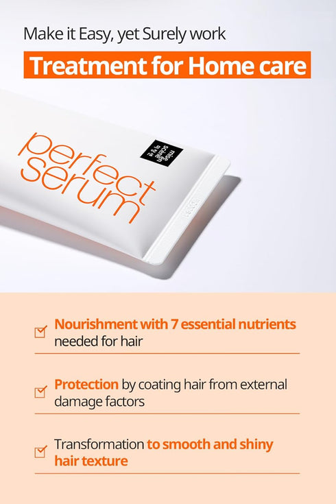 Mise En Scene Perfect Serum Treatment - Korean Hair Mask for Home Care, 6.08 Fl. Oz.