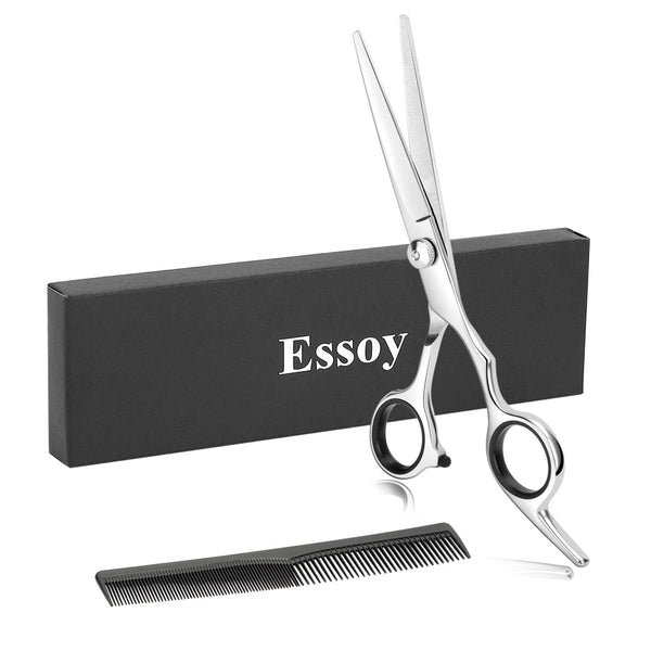 Professional Hair Cutting Scissors/Shears - 6.5-Inches Stainless Steel Haircut Scissor for Home Salon, Barber Use