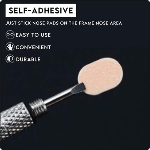 48 Pairs Soft Foam Nose Pads, Self Adhesive Anti-Slip Nosepads for Eyeglasses Sunglasses Reading Glasses (Nude Color)