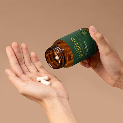 Global Healing Center Quercetin (2-Pack) 500mg Total, 250mg Each, Immune System Support & Allergies - QuerceFIT Without
