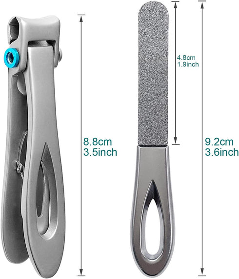 Toenail Clippers for Thick Toenails – Ultra Sharp Wide Jaw Opening Heavy Duty Stainless Steel for Seniors and Adults