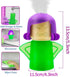Abnaok 2PCS Angry Mom Microwave Cleaner and Chilly Mama Fridge Deodoriser, Clean in Minutes with English Manual