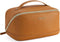 Telena Large Capacity Makeup Bag, Portable PU Leather Water Resistant Cosmetic Organizer for Women with Handle and