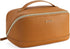 Telena Large Capacity Makeup Bag, Portable PU Leather Water Resistant Cosmetic Organizer for Women with Handle and