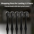 Mullburry 10 Pack Replacement Toothbrush Heads Compatible with Gleem Electric Toothbrush, W Shape Design Planted