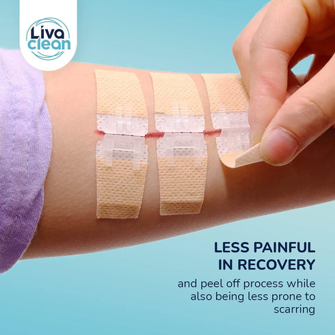 (3 CT) Zip Stitch Wound Closure Strips, Butterfly Kit Device for Skin Closing Adhesive Bandages