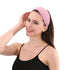 LONEEDY 5 Pack Wide Hard Headband with Teeth for Women & Girls, Pleated Cloth Fabric Hair Hoop