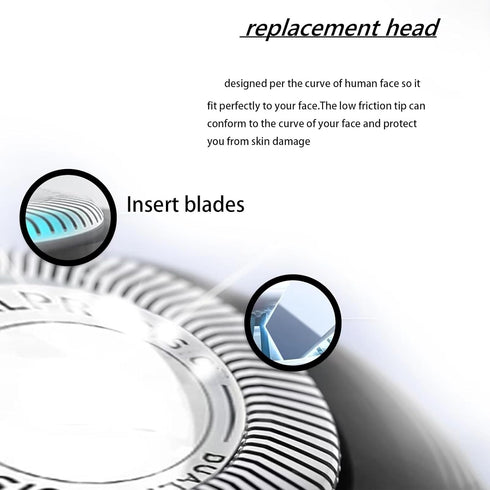 SH30/52 Replacement Heads, Compatible with Philips Norelco Series 3000, Replacement Blades for Philips Norelco Shavers