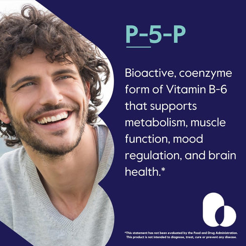 BESTVITE P-5-P 100mg (240 Vegetarian Capsules) - CoEnzymated Form of B-6, Vegan, Non-GMO, Gluten Free
