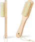 2Pcs Laundry Stain Brush Portable Soft Bristle Natural Boar Bristle Brush for Home Small Spaces Shoes Clothes