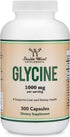 Glycine Supplement - 1,000mg Glycine Powder per Serving (300 Capsules), The Relaxing Amino Acid (Glicina)