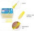 EXCEART 40pcs Interdental Picks Dental Brush Picks, Yellow 0.4mm Dental Floss Cleaners